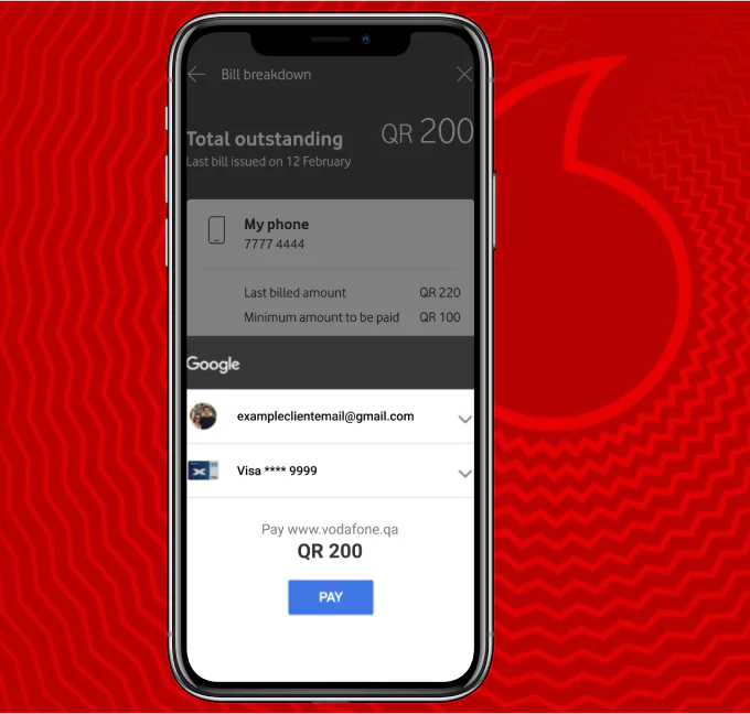 Google Pay on My Vodafone App!